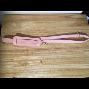 Logan and Lenora pink crossbody strap